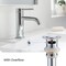 Kibi Pop Up Drain Stopper for Bathroom with Overflow KPW100CH - alternate 4